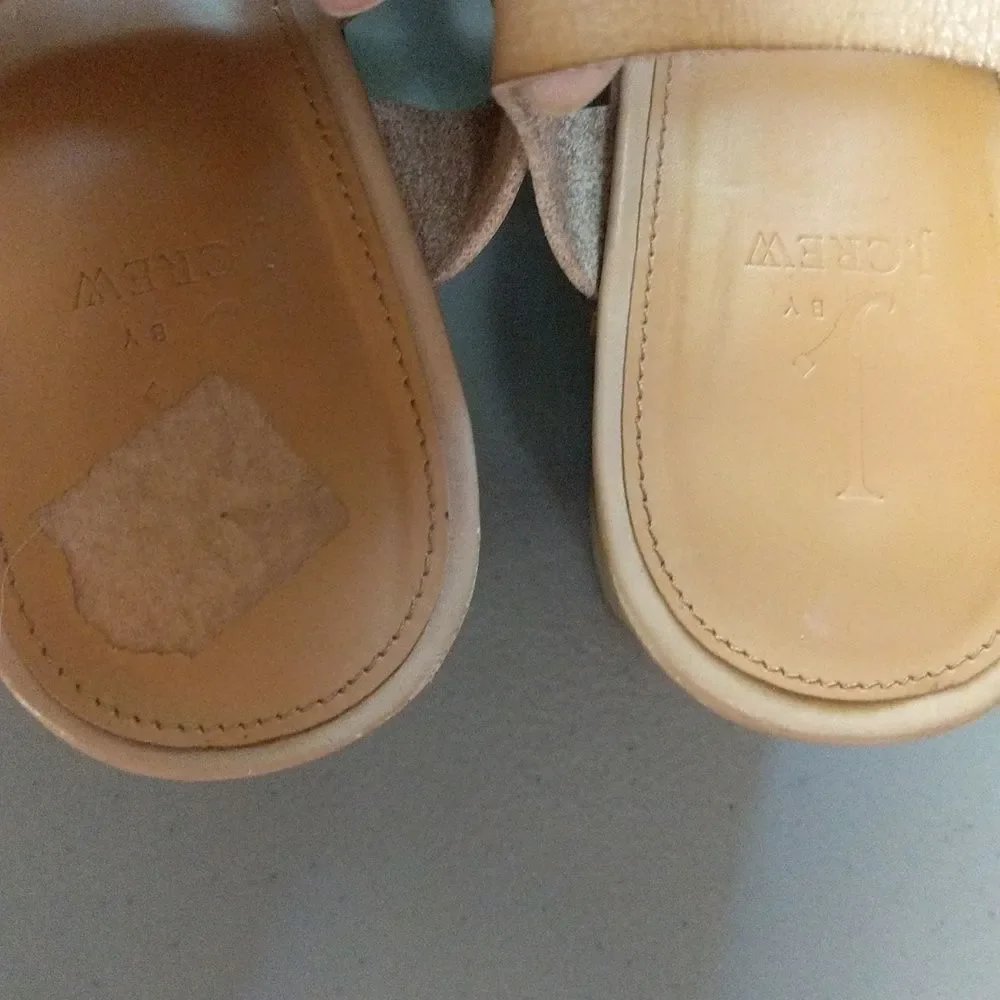 J by J. Crew strappy platform studded fisherman clog sandals 10M